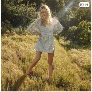 Doen Opal Dress blue floral XS